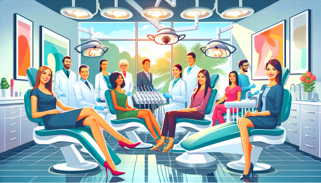 An illustration representing a dental practice's positive image and professionalism.